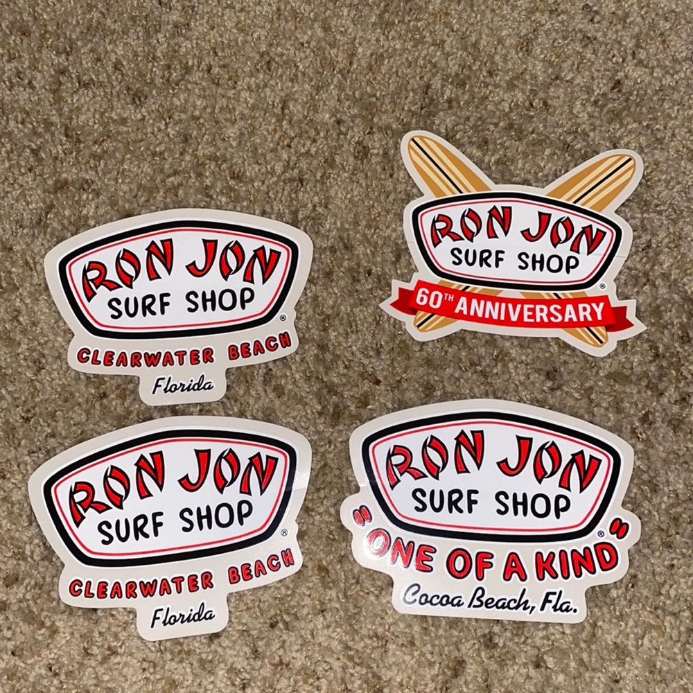 Ron Jon stickers